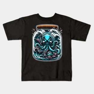 Wave Octopus Kids T-Shirt